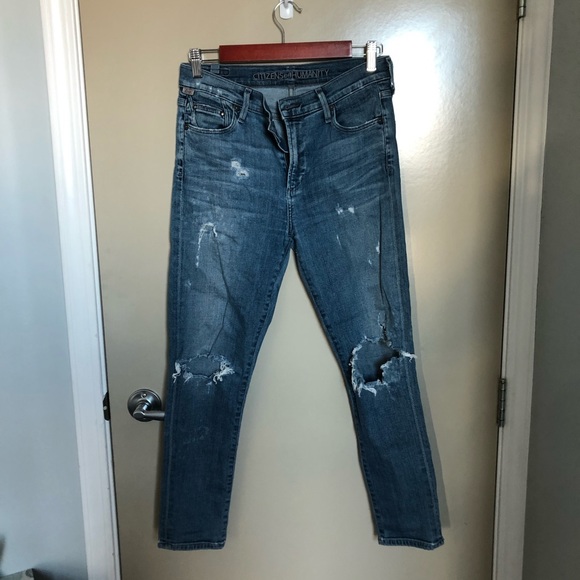 CITIZEN OF HUMANITY Rocket distressed jeans, SZ 29 - Picture 1 of 5